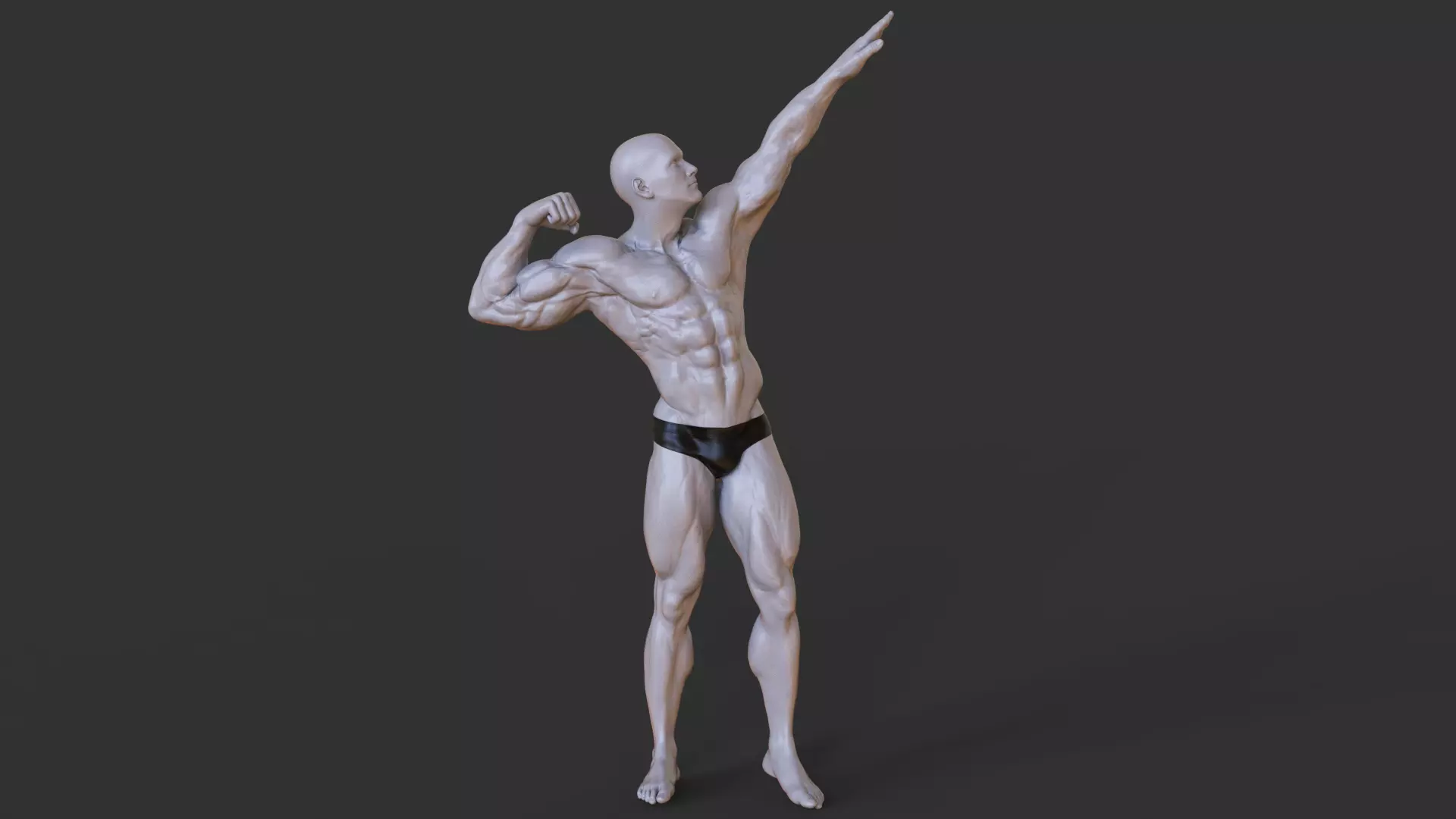 Bodybuilder Pose 3D print model
