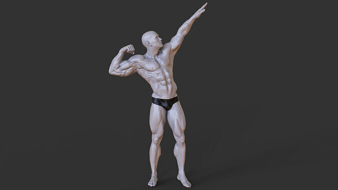 Bodybuilder Pose 3D print model