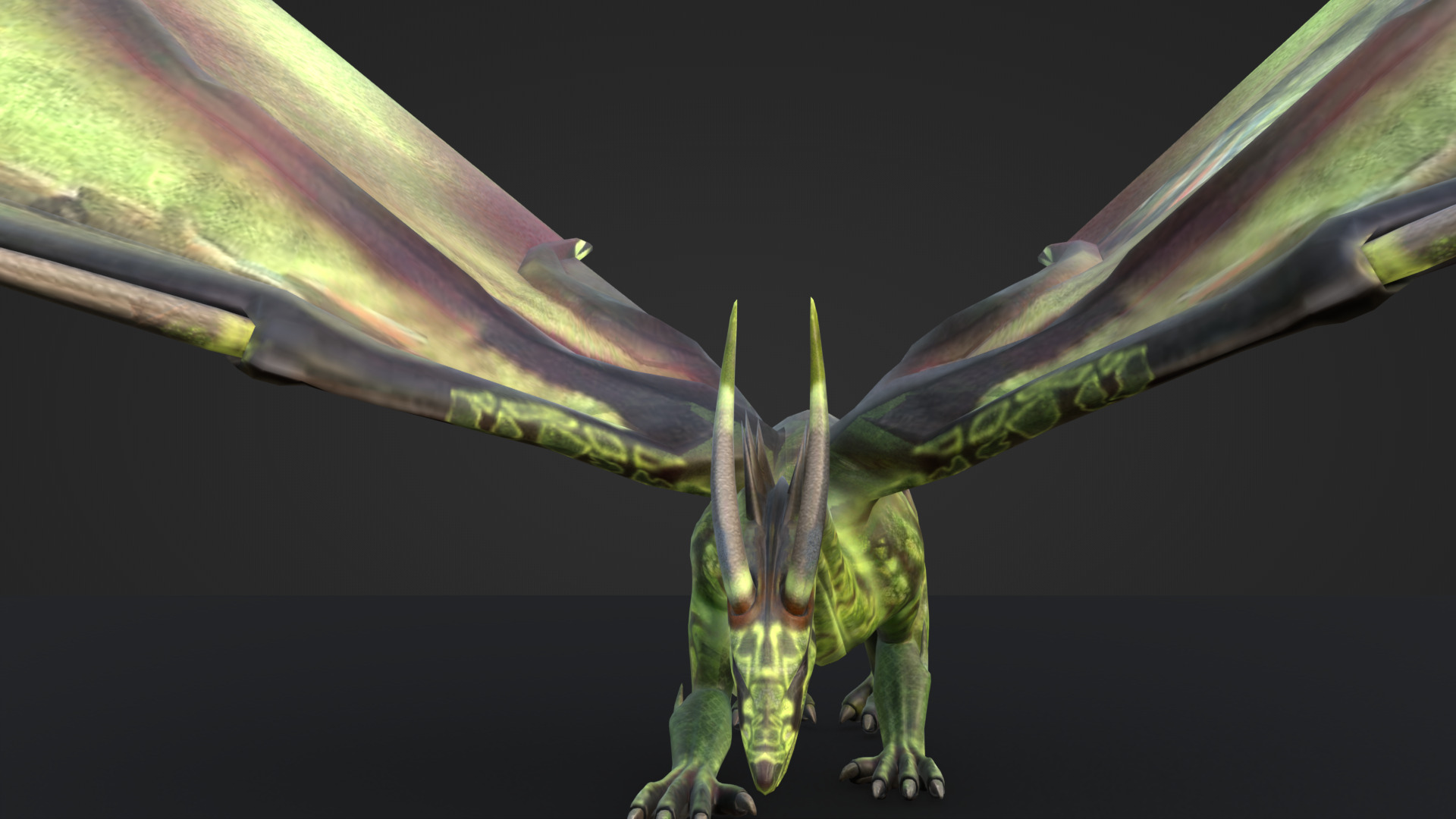 Dragon Low-poly 3D model_9