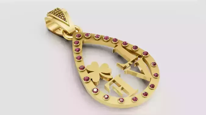 Love Gold Pendant
