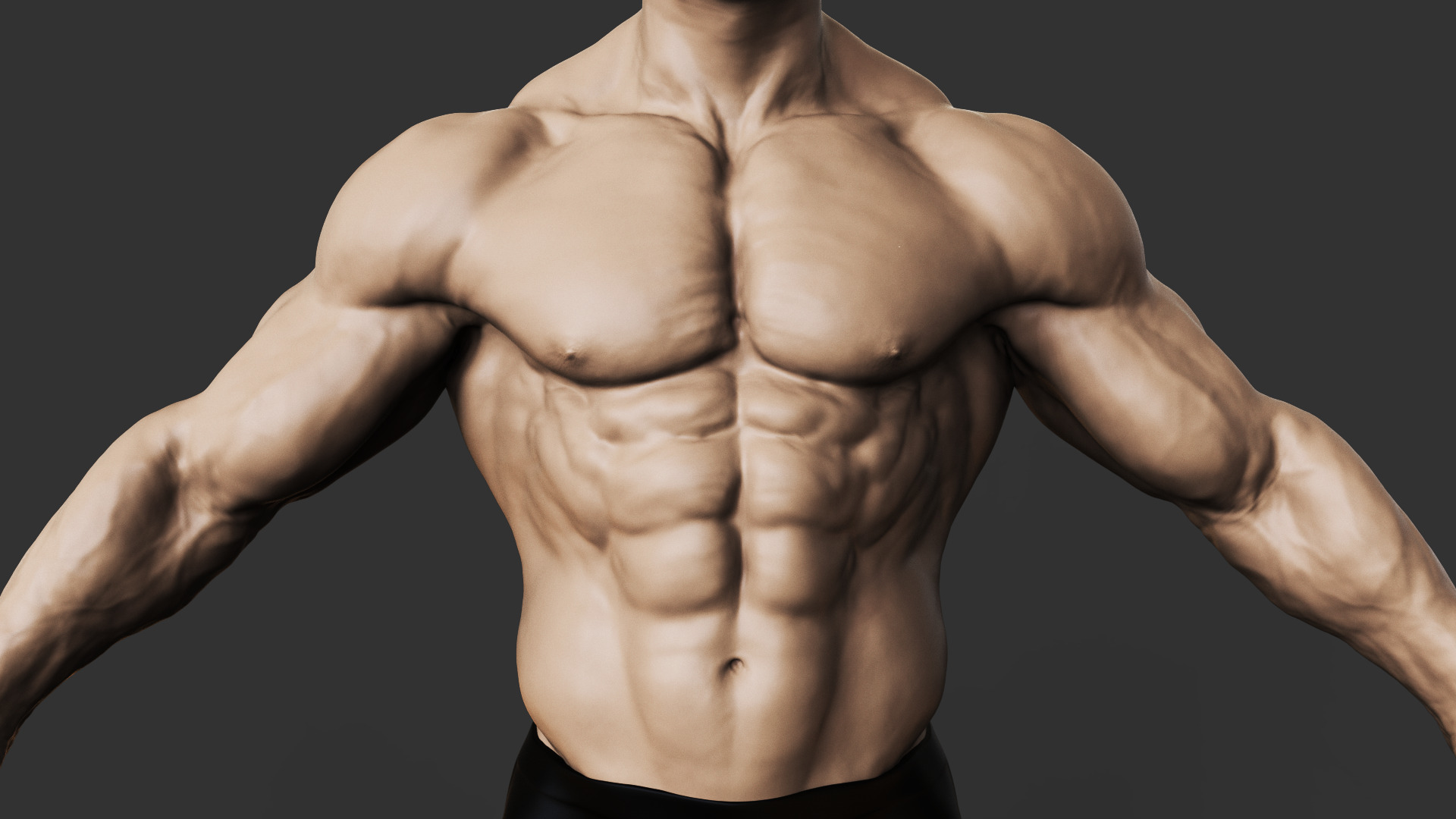 Bodybuilder 3D print model_9