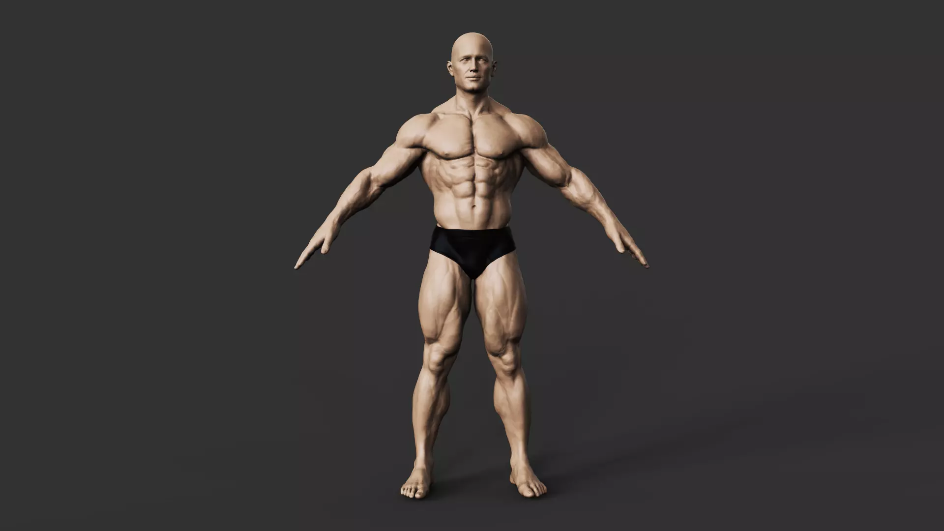 Bodybuilder 3D print model_0