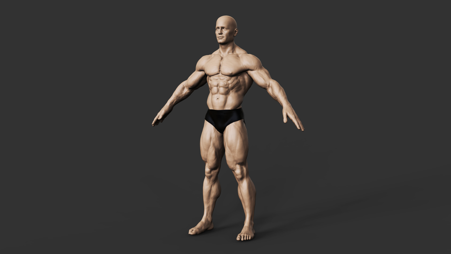 Bodybuilder 3D print model_1