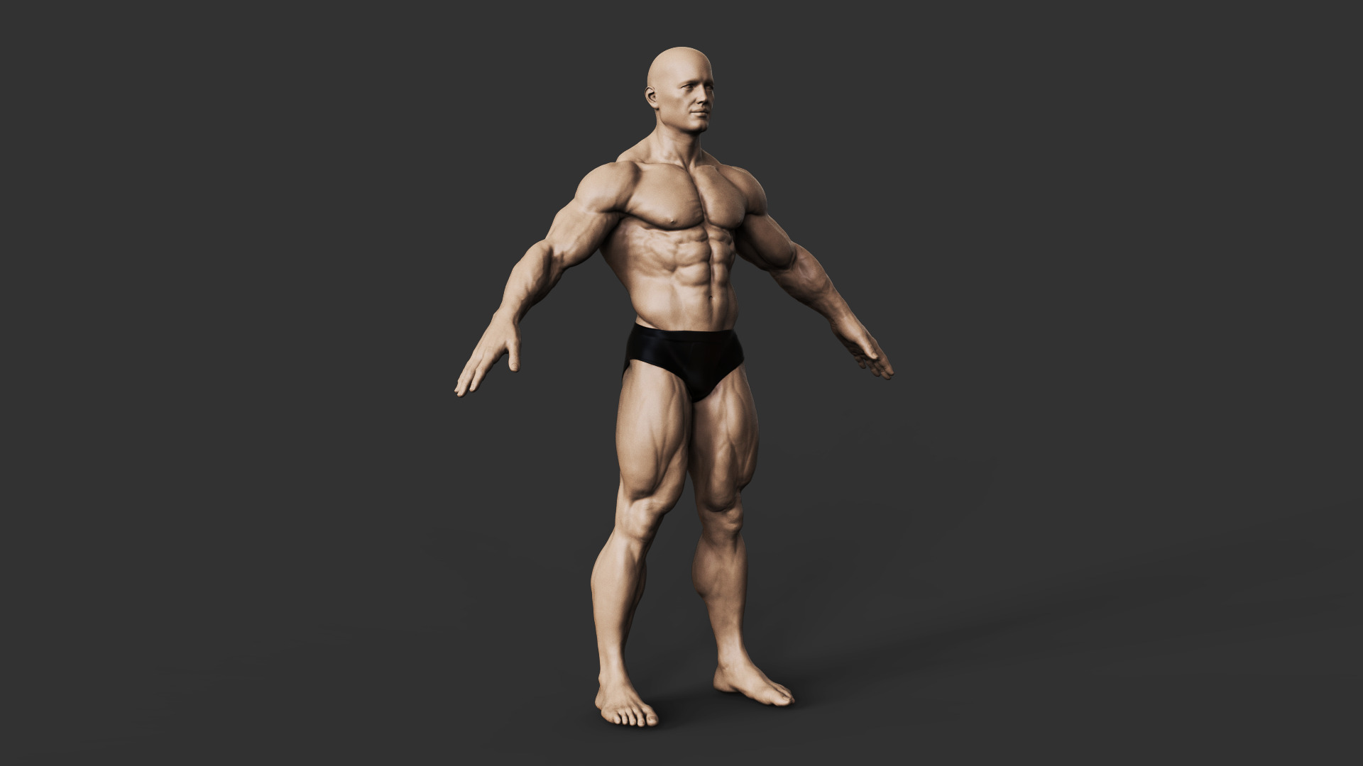 Bodybuilder 3D print model_7