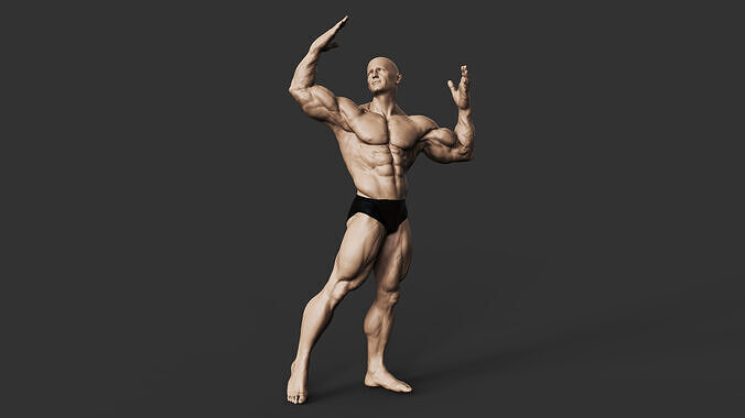 Bodybuilder 3D print model