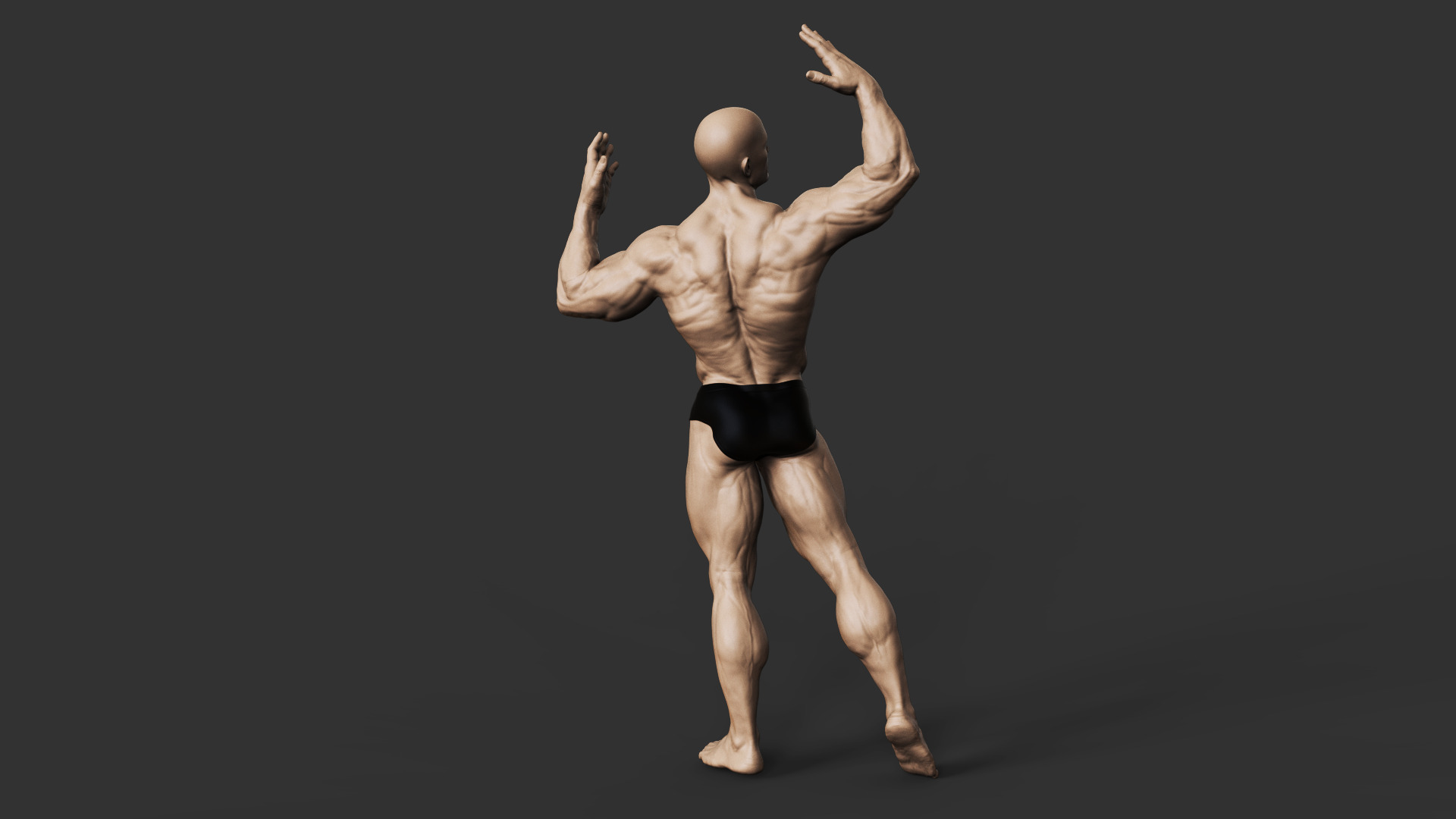 Bodybuilder 3D print model_4