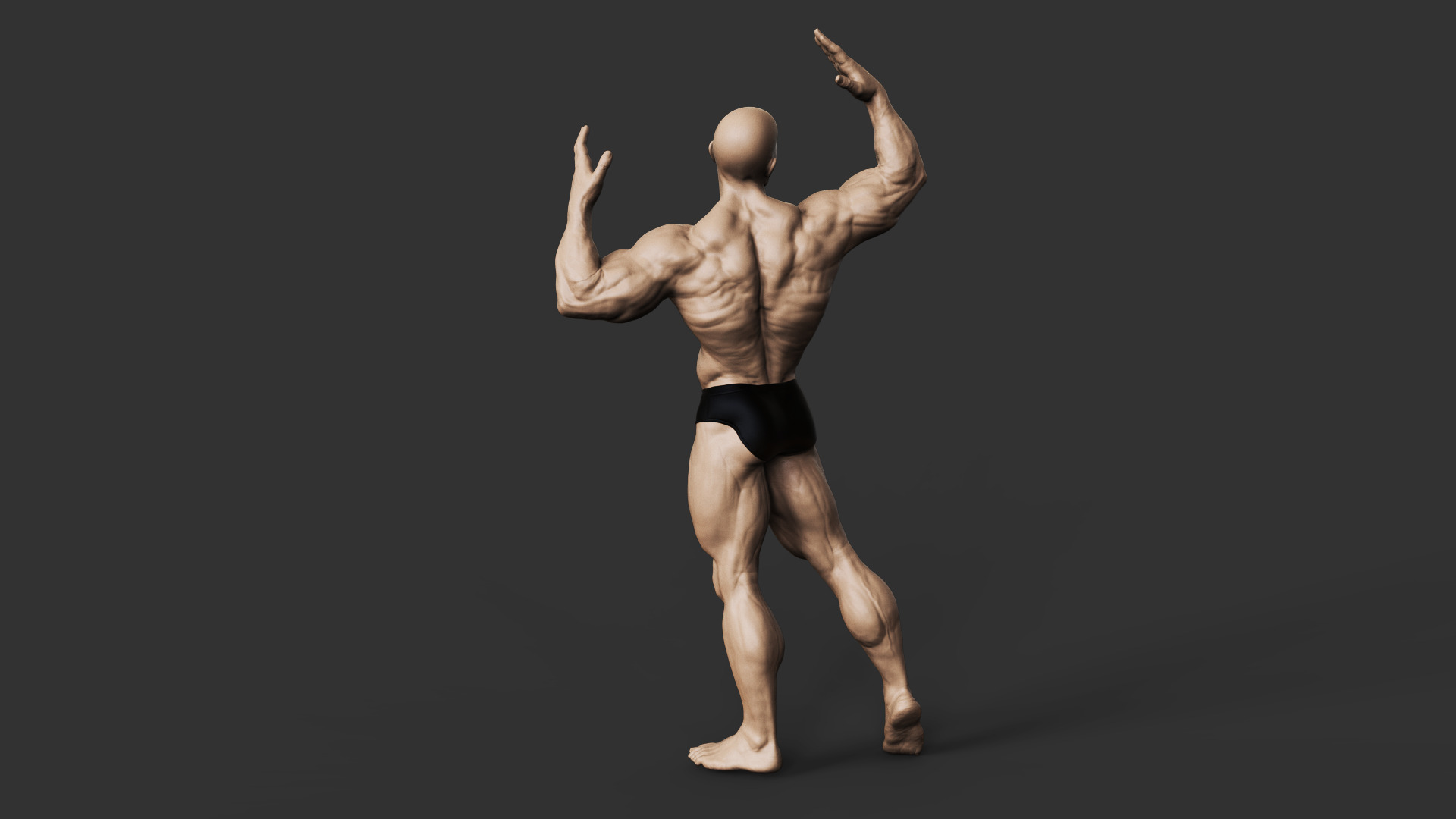 Bodybuilder 3D print model_3