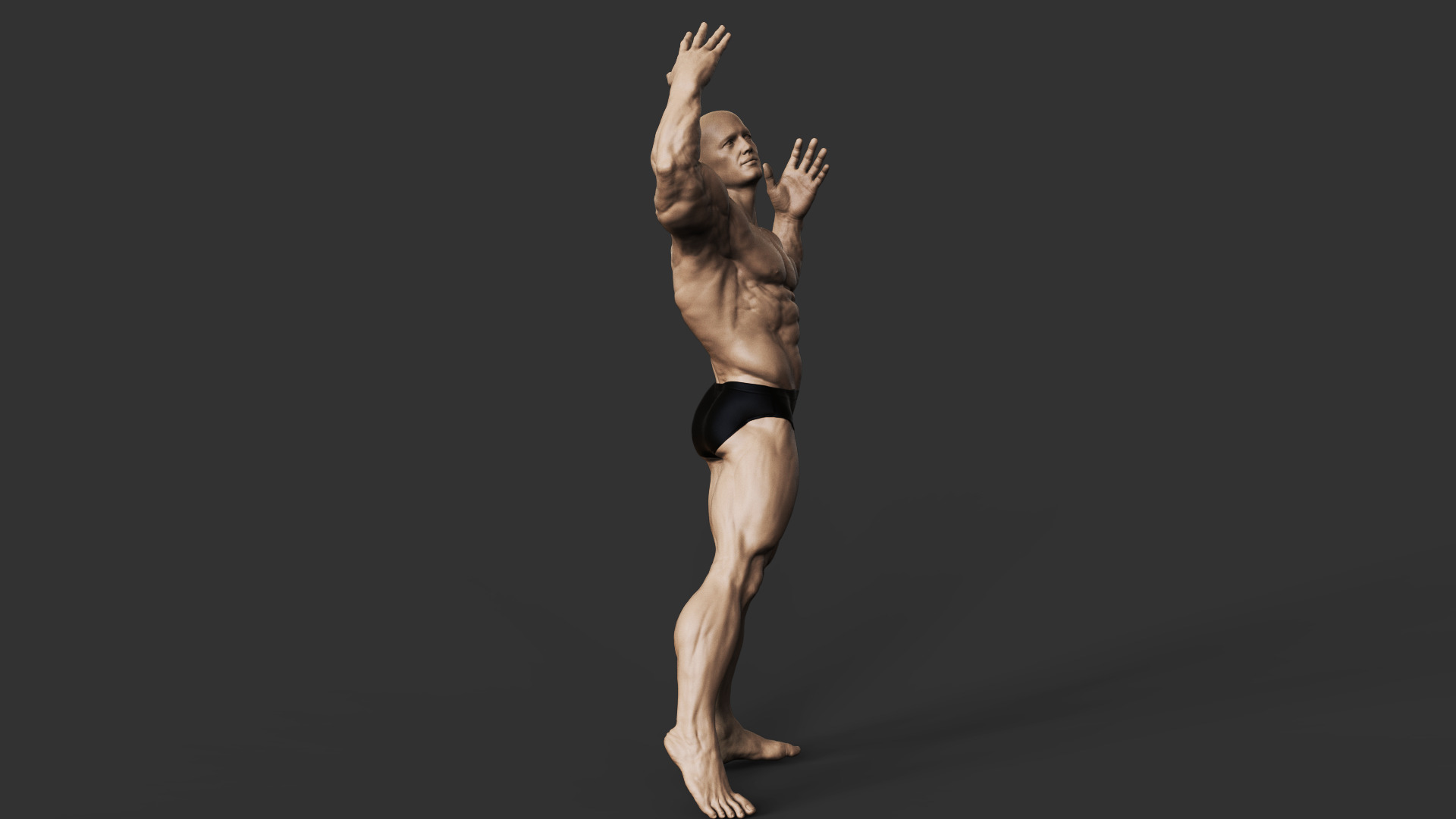 Bodybuilder 3D print model_7