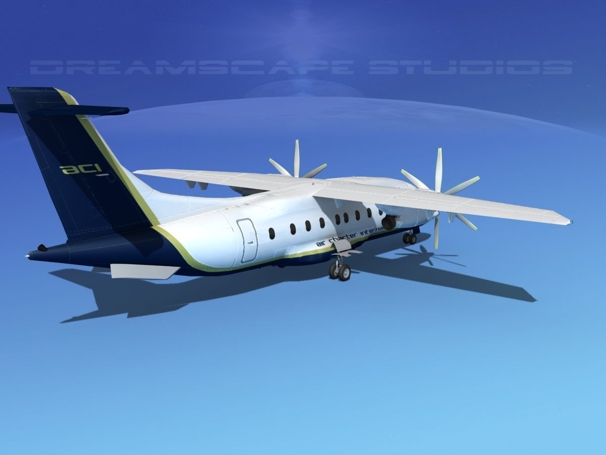 Dornier 328-130 Air Charter Intl 3D model_5
