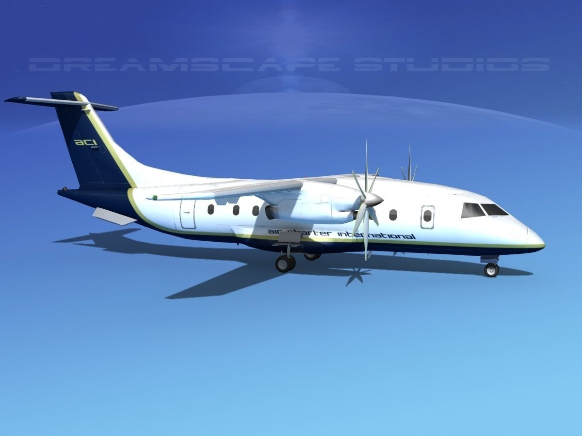 Dornier 328-130 Air Charter Intl 3D model_3