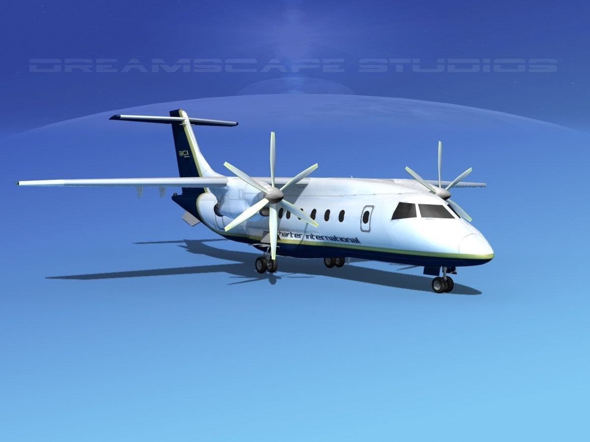 Dornier 328-130 Air Charter Intl 3D model_2