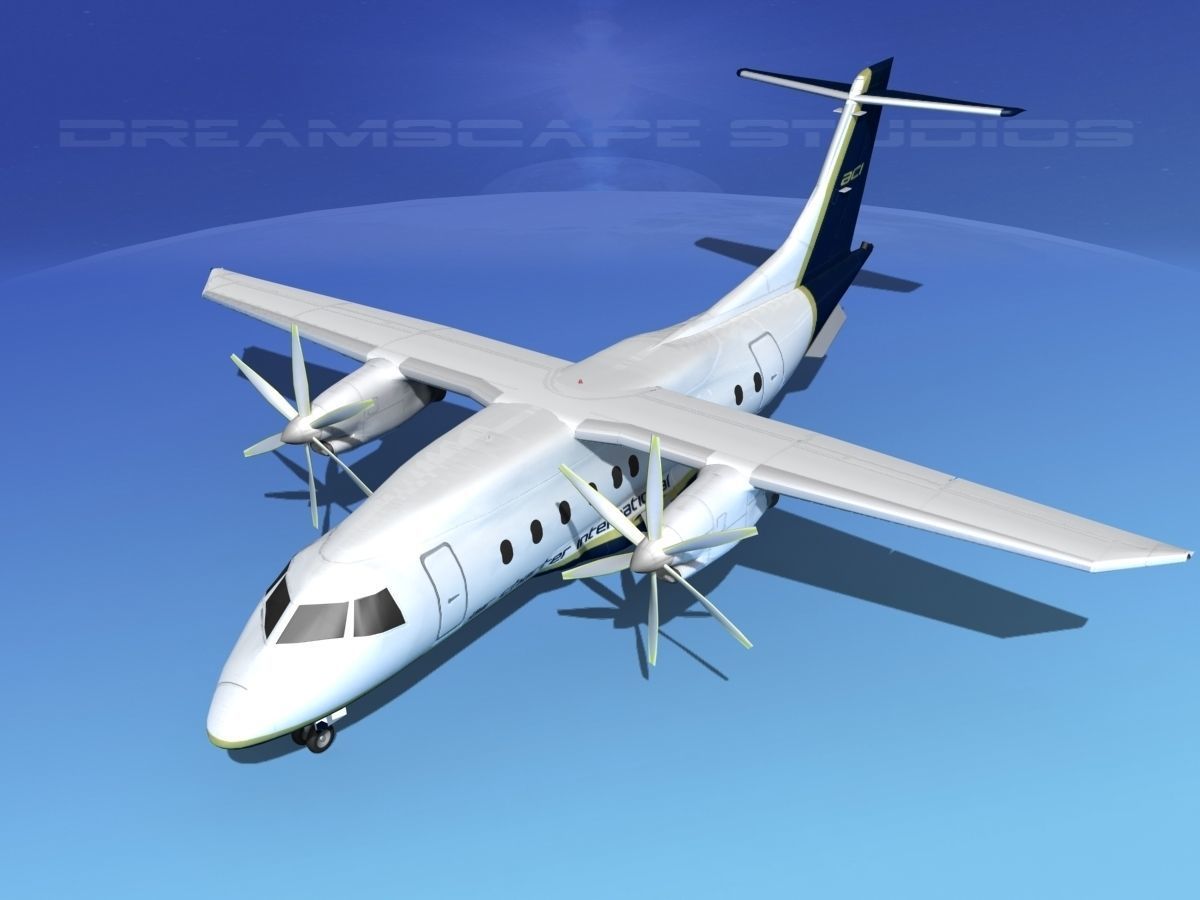 Dornier 328-130 Air Charter Intl 3D model_10