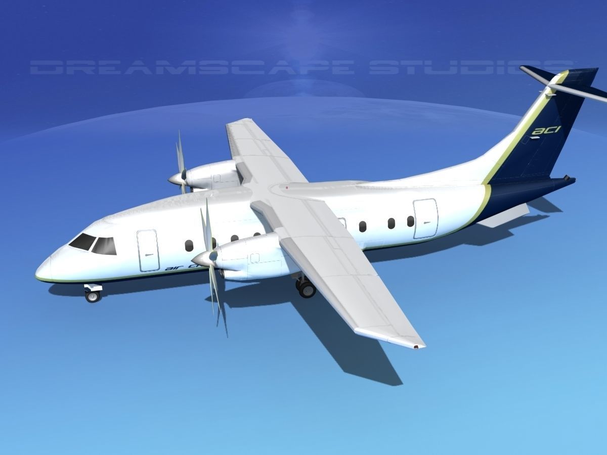 Dornier 328-130 Air Charter Intl 3D model_9