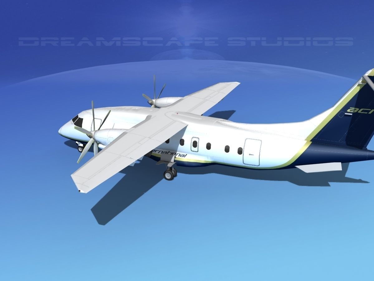 Dornier 328-130 Air Charter Intl 3D model_8