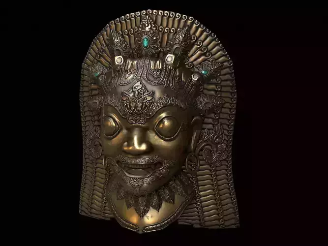 Antique Asian Sculpture PBR Low-poly 3D model