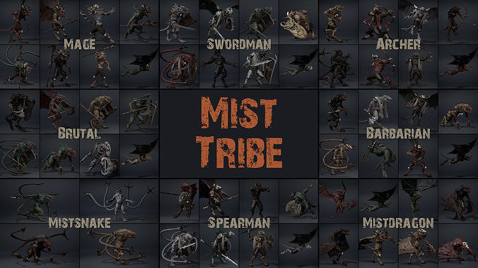 Mist Tribe 3D Model Collection