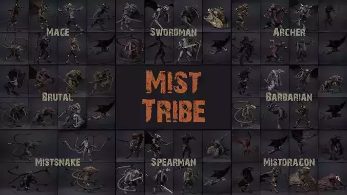 Mist Tribe 3D Model Collection