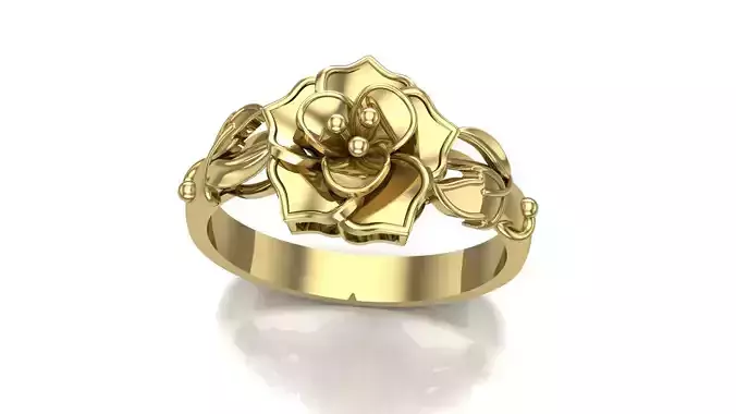 Rings flowers FL47338 3D print model