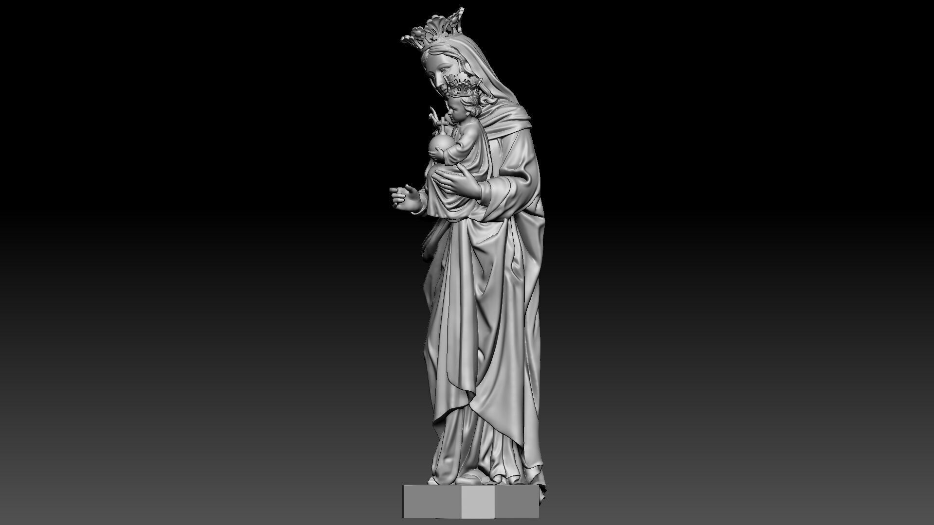 Regina Virgin Mary 3D print model_1