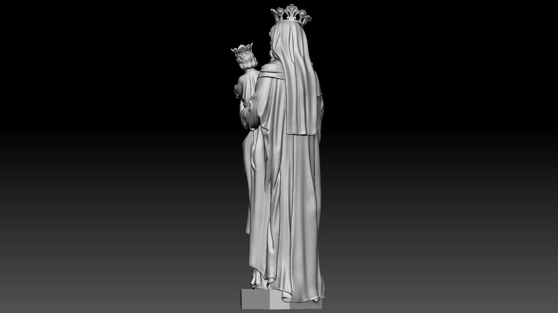 Regina Virgin Mary 3D print model_3