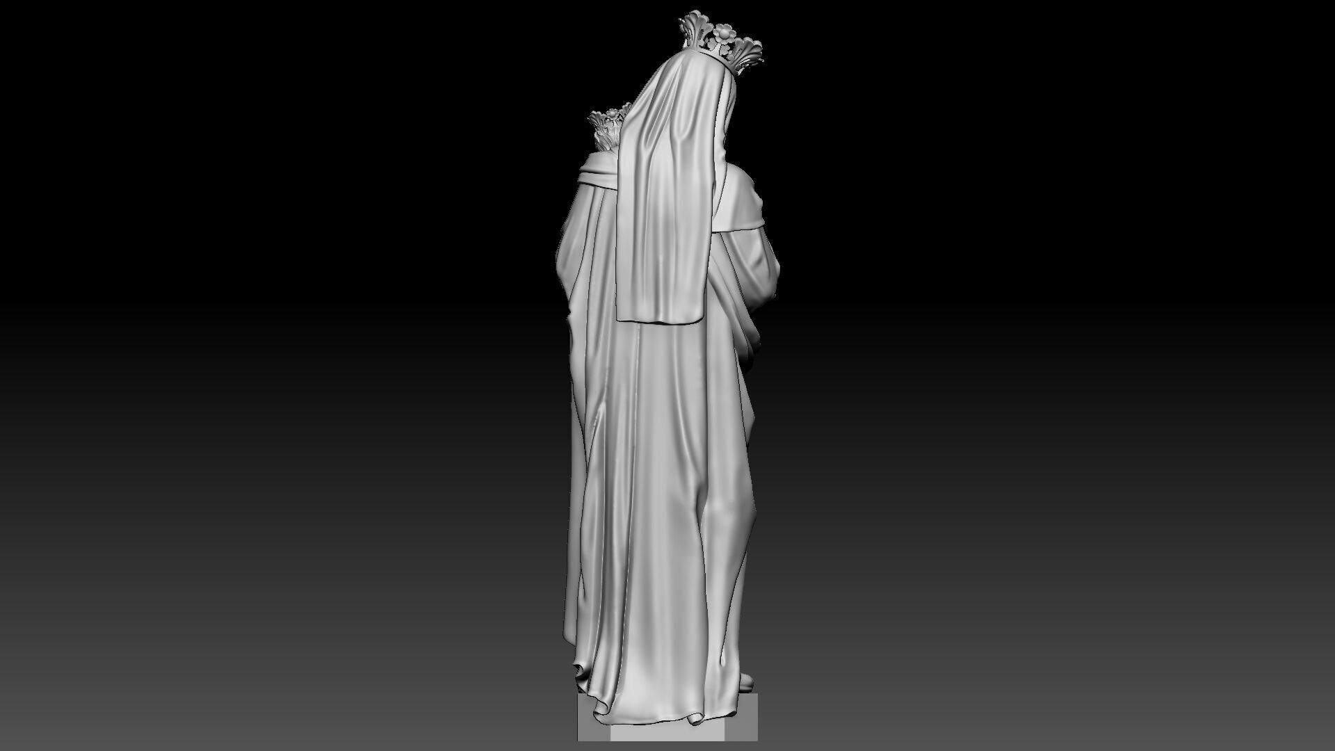 Regina Virgin Mary 3D print model_4