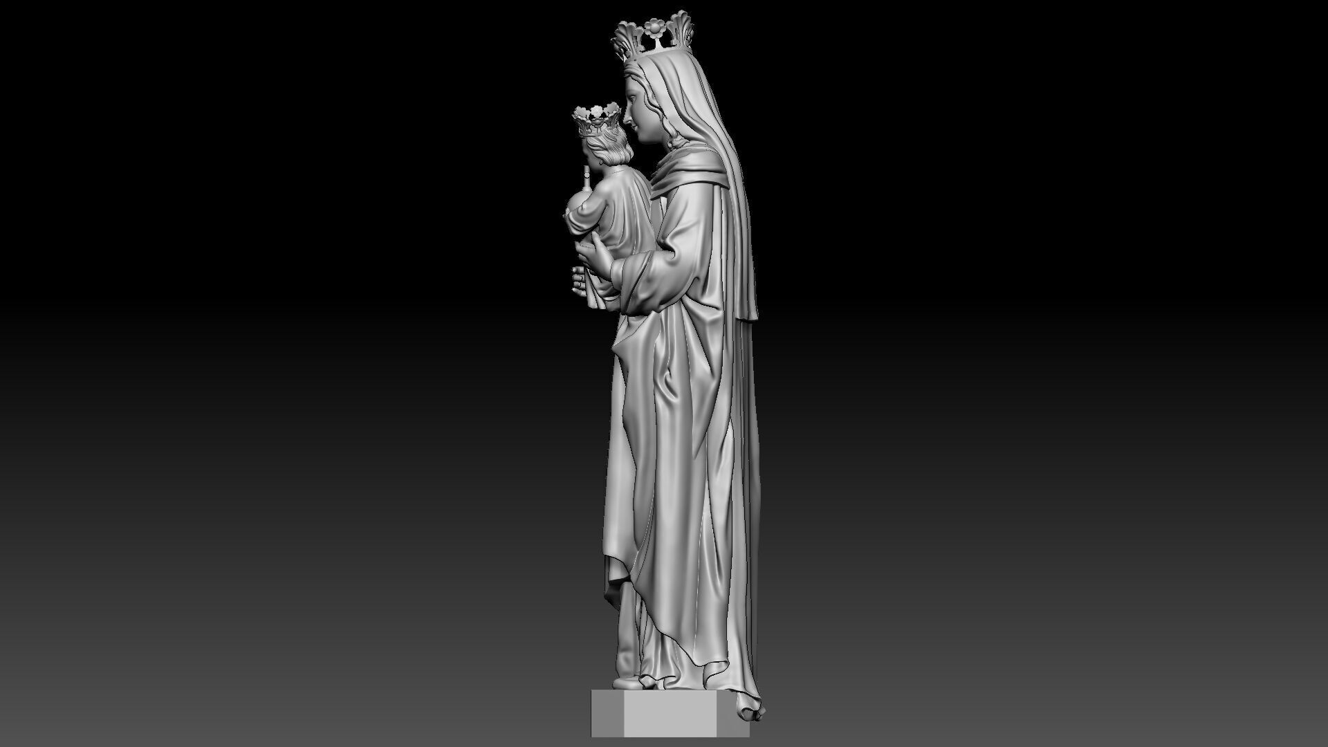 Regina Virgin Mary 3D print model_2