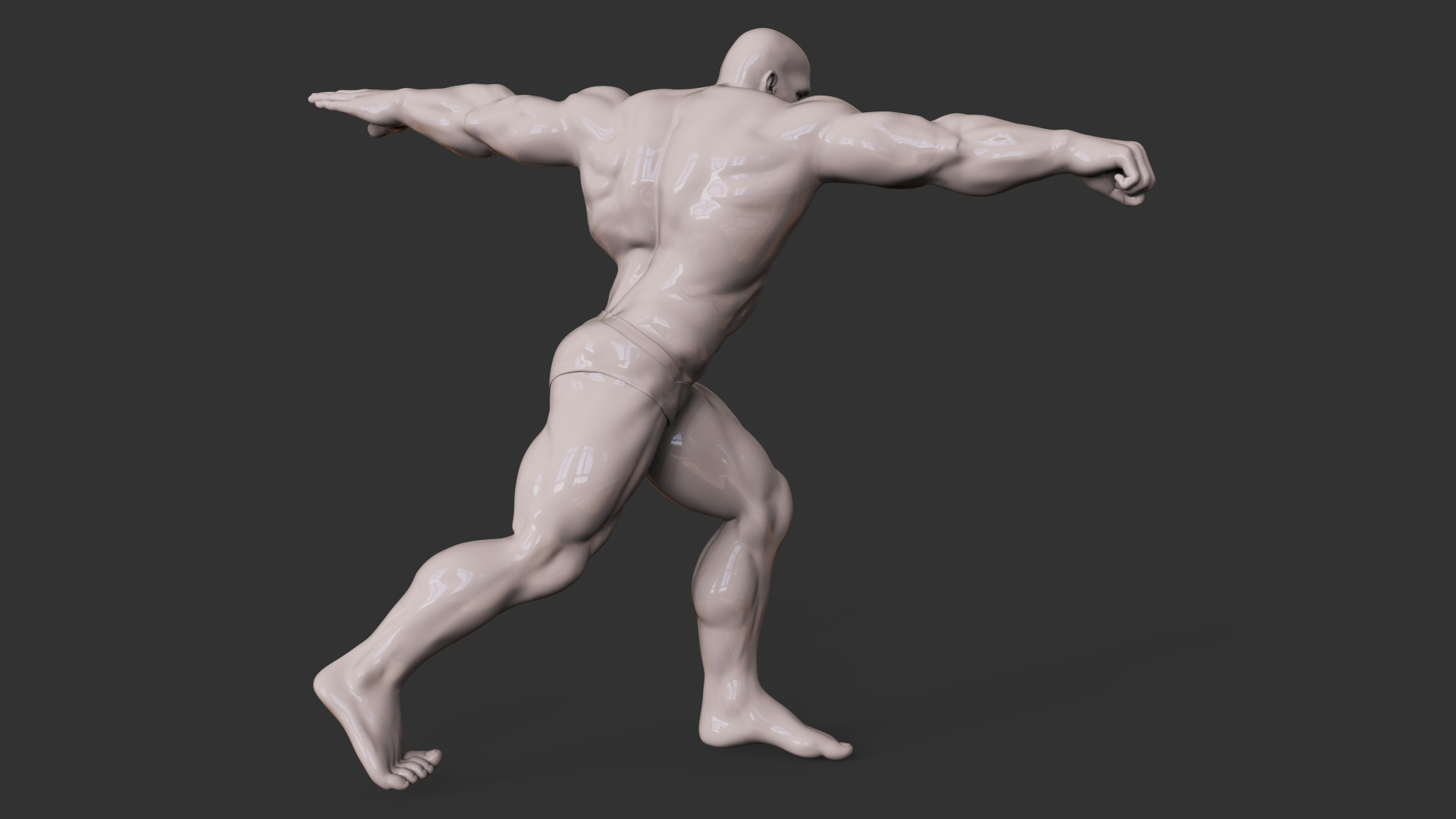 Bodybuilding 3D print model_4