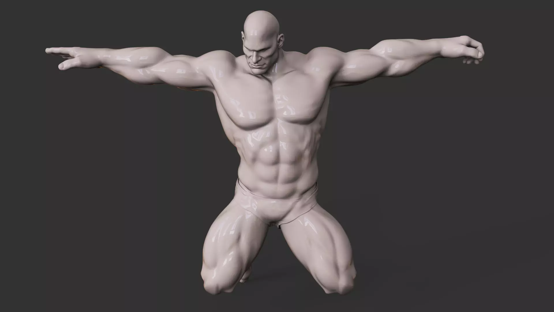 Bodybuilder 3D print model_0