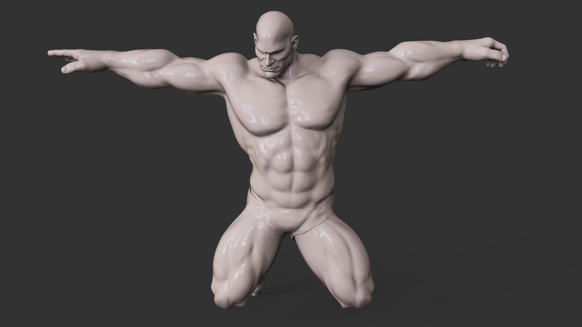 Bodybuilder 3D print model_9