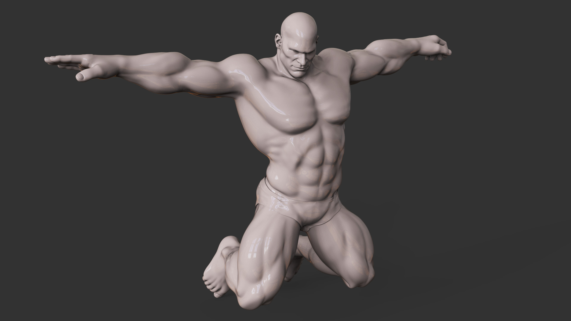 Bodybuilder 3D print model_8