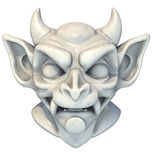 Gargoyle Head 15 3D print model