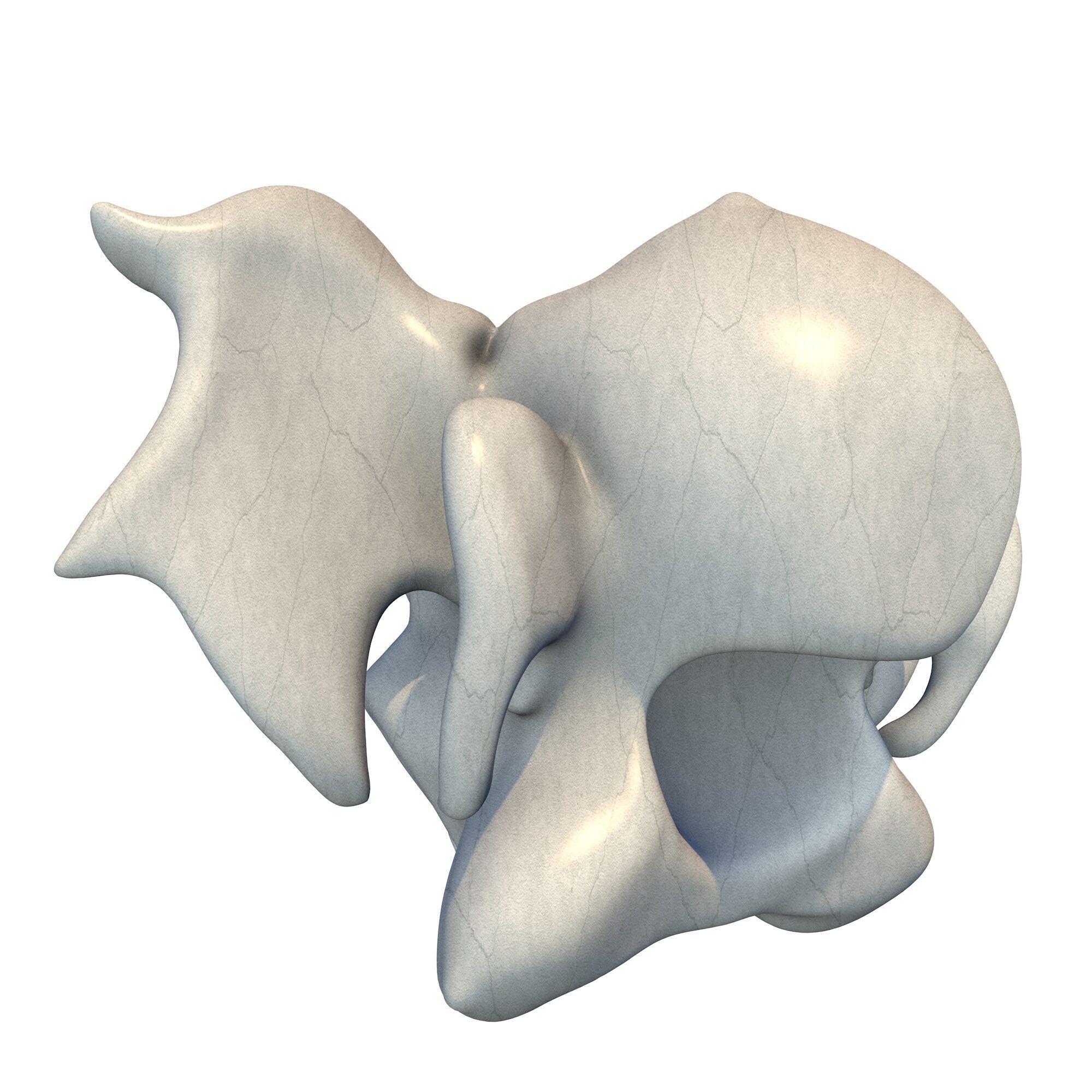 Gargoyle Head 17 3D print model_3