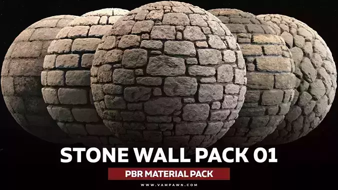 Stone Wall Material Pack Vol 01