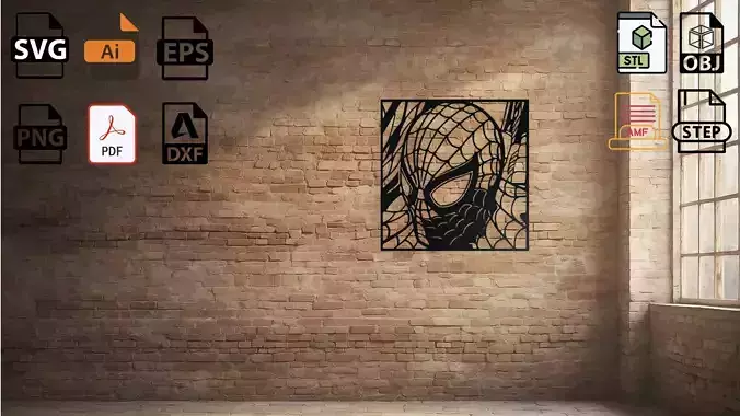 Spider-Man Mask Wall Art Decor