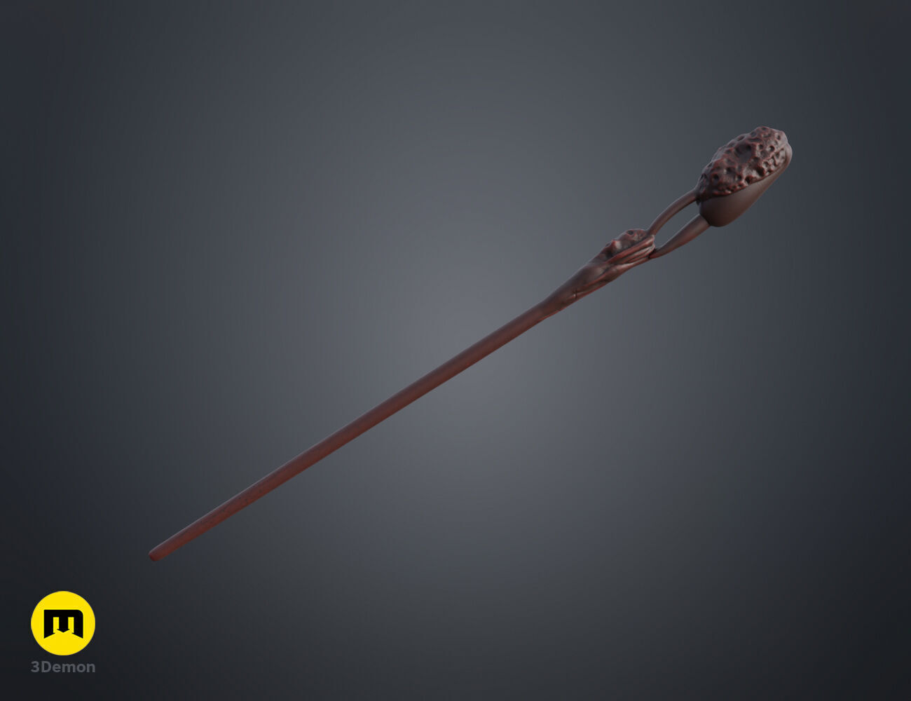 Kingsley Shacklebolt wand 3D print model_5
