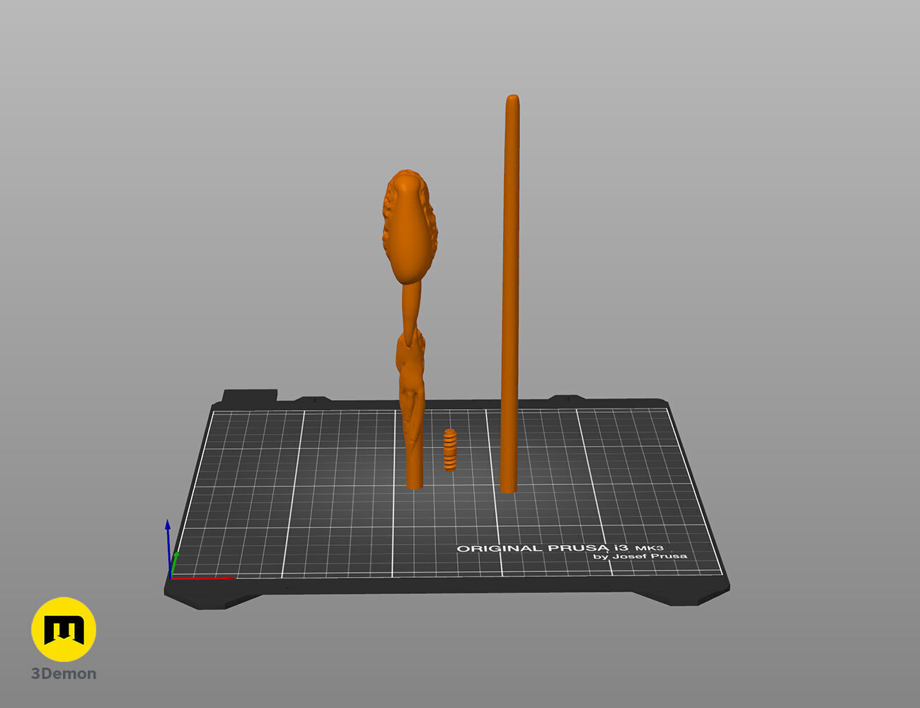 Kingsley Shacklebolt wand 3D print model_4