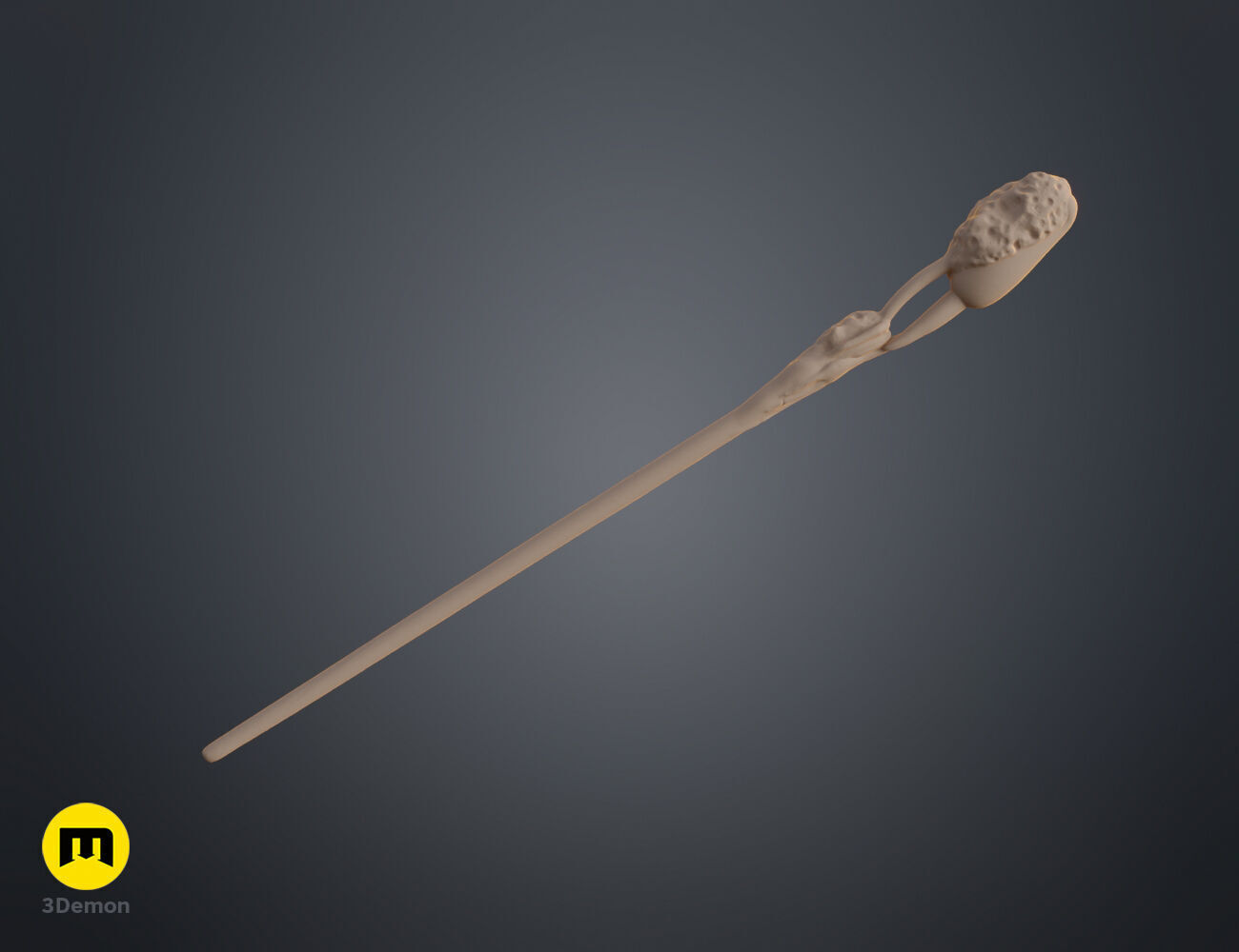 Kingsley Shacklebolt wand 3D print model_6