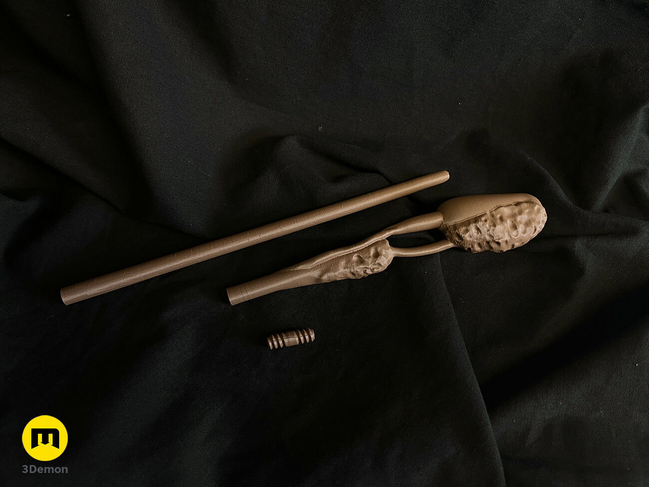 Kingsley Shacklebolt wand 3D print model_2