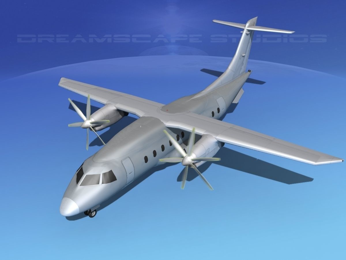 Dornier 328-130 Bare Metal 3D model_10