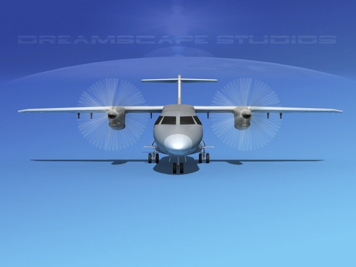 Dornier 328-130 Bare Metal 3D model_1
