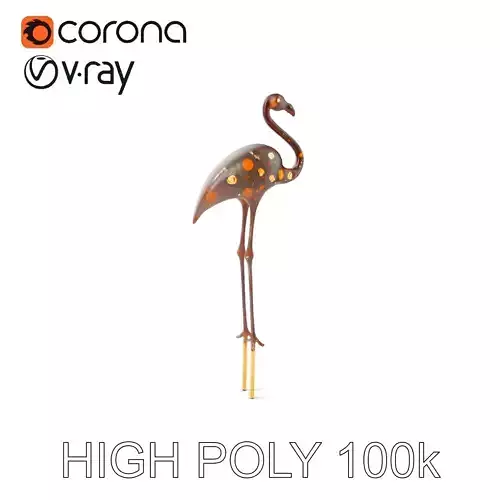 Decorative Flamingo Silhouette Model Pack Low-poly 3D model Decorative Flamingo Silhouette Model Pack Low-poly 3D model