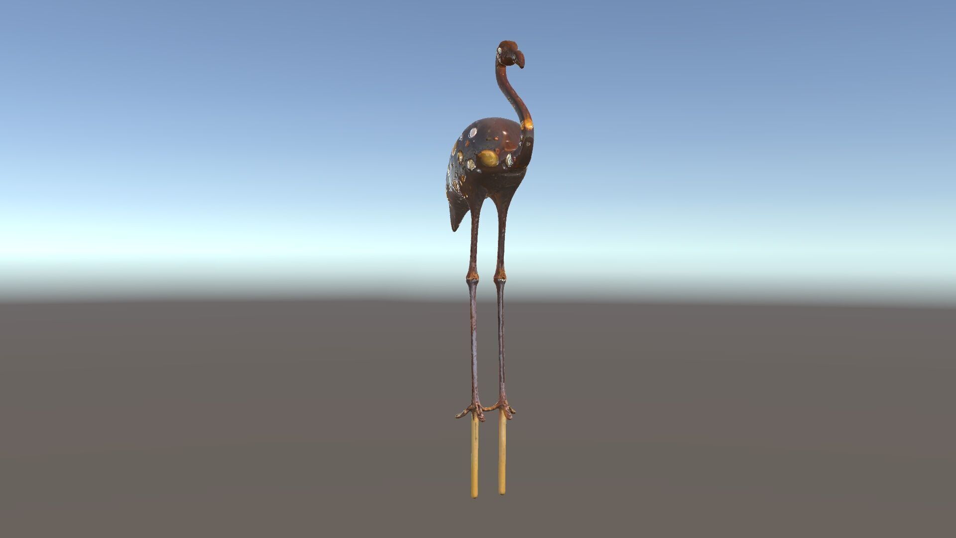 Decorative Flamingo Silhouette Model Pack Low-poly 3D model_6