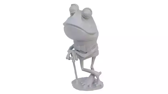 Cartoon toad figurine 3D model