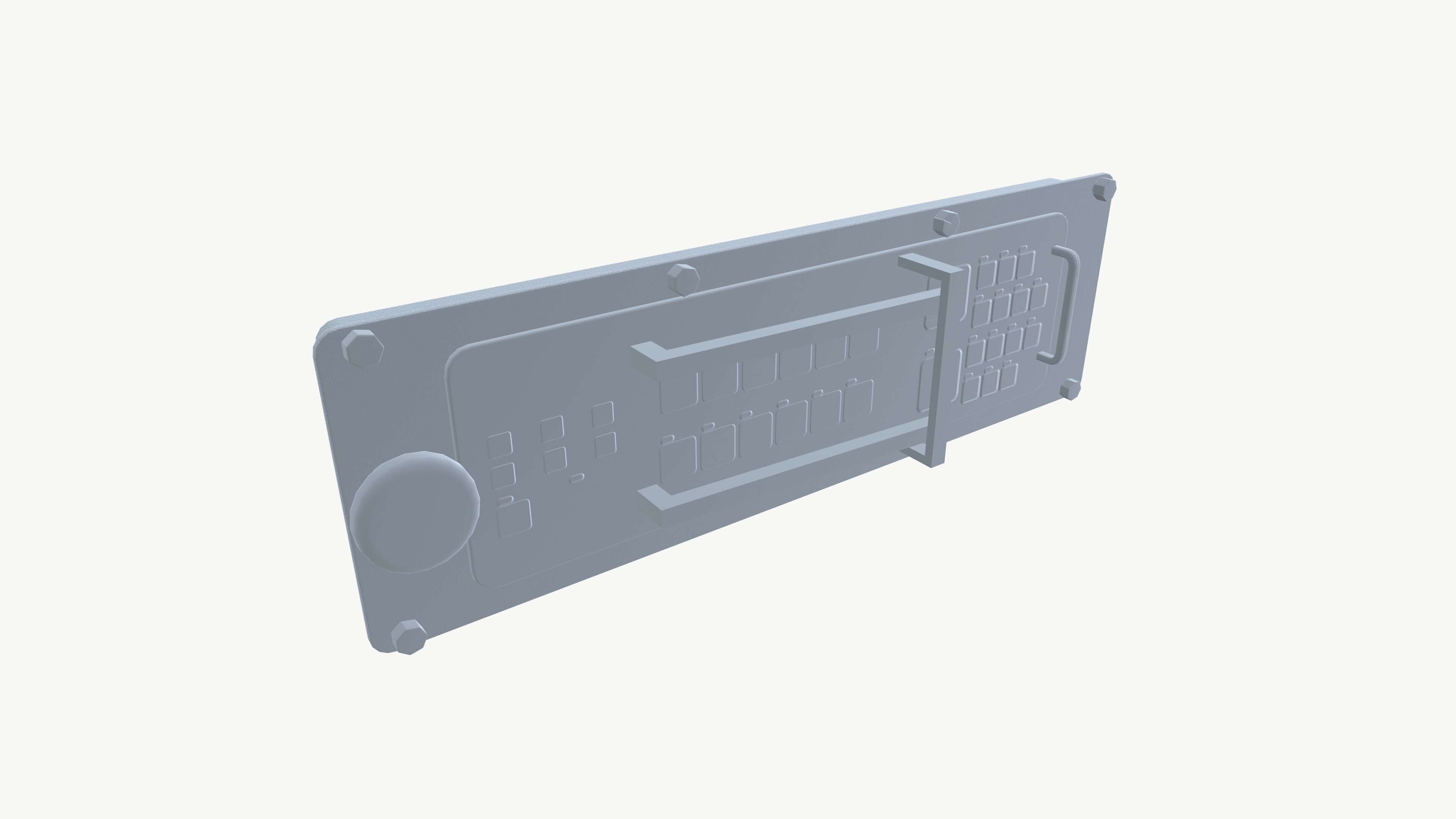 IS Machine Control panel 3D model_6