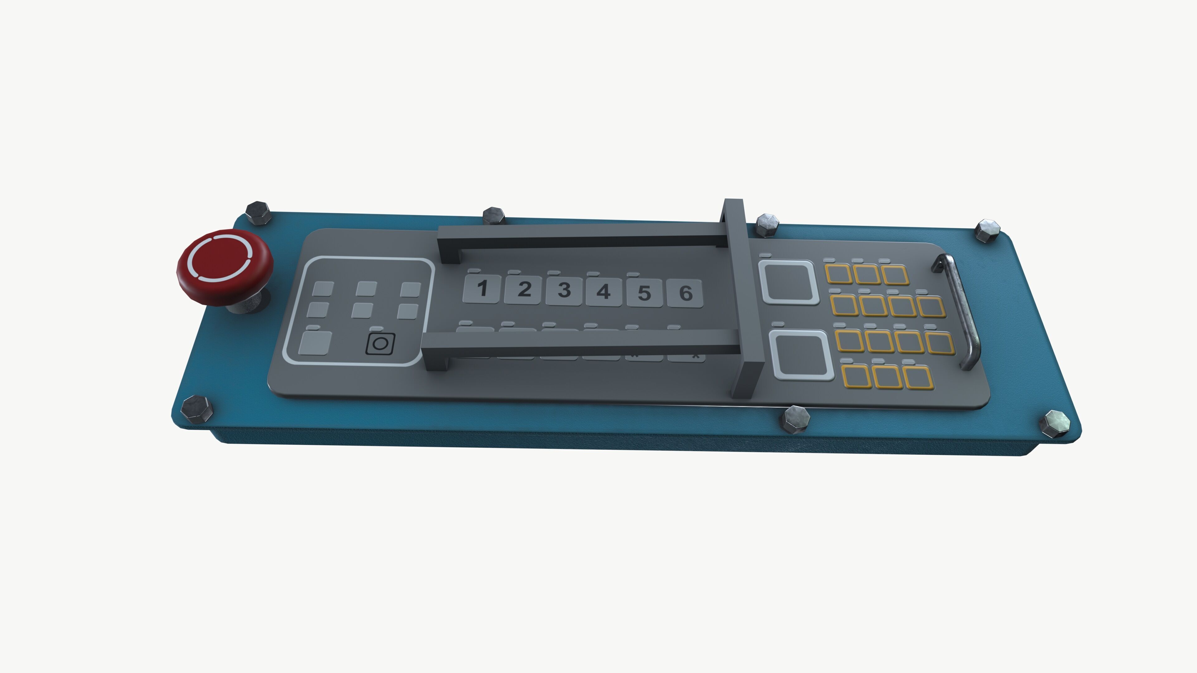 IS Machine Control panel 3D model_3