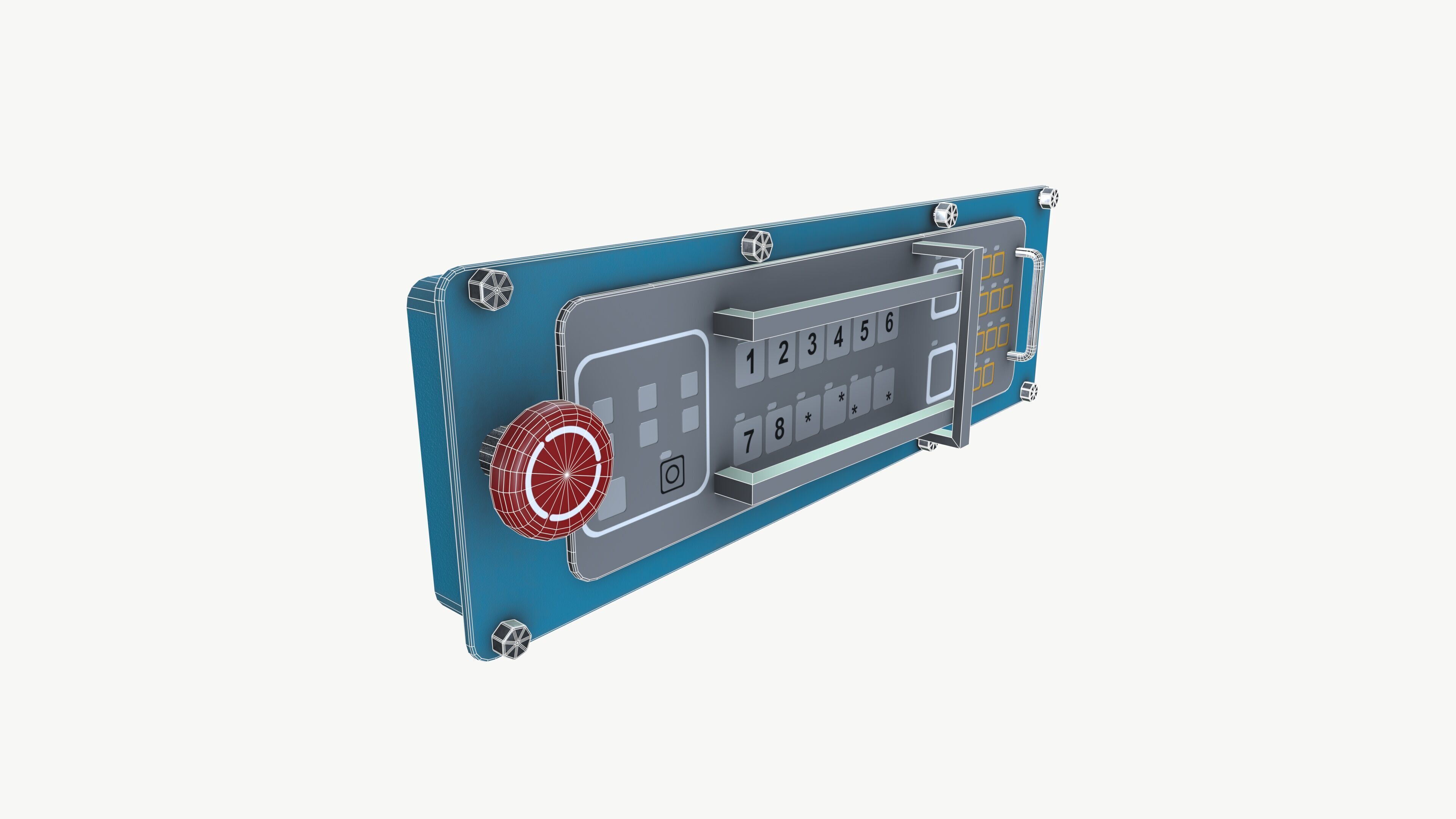 IS Machine Control panel 3D model_7