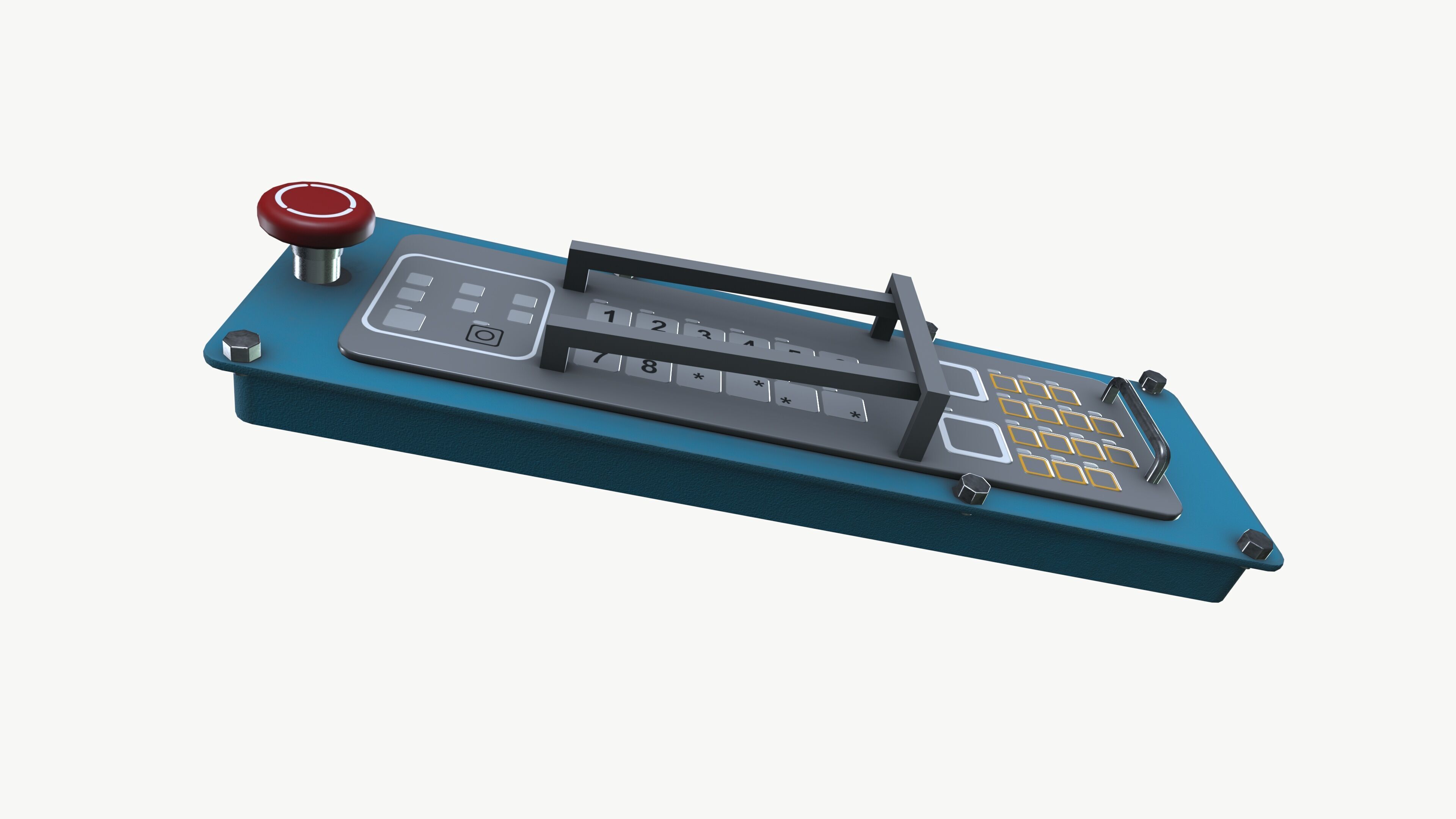 IS Machine Control panel 3D model_5