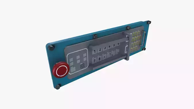 IS Machine Control panel 3D model
