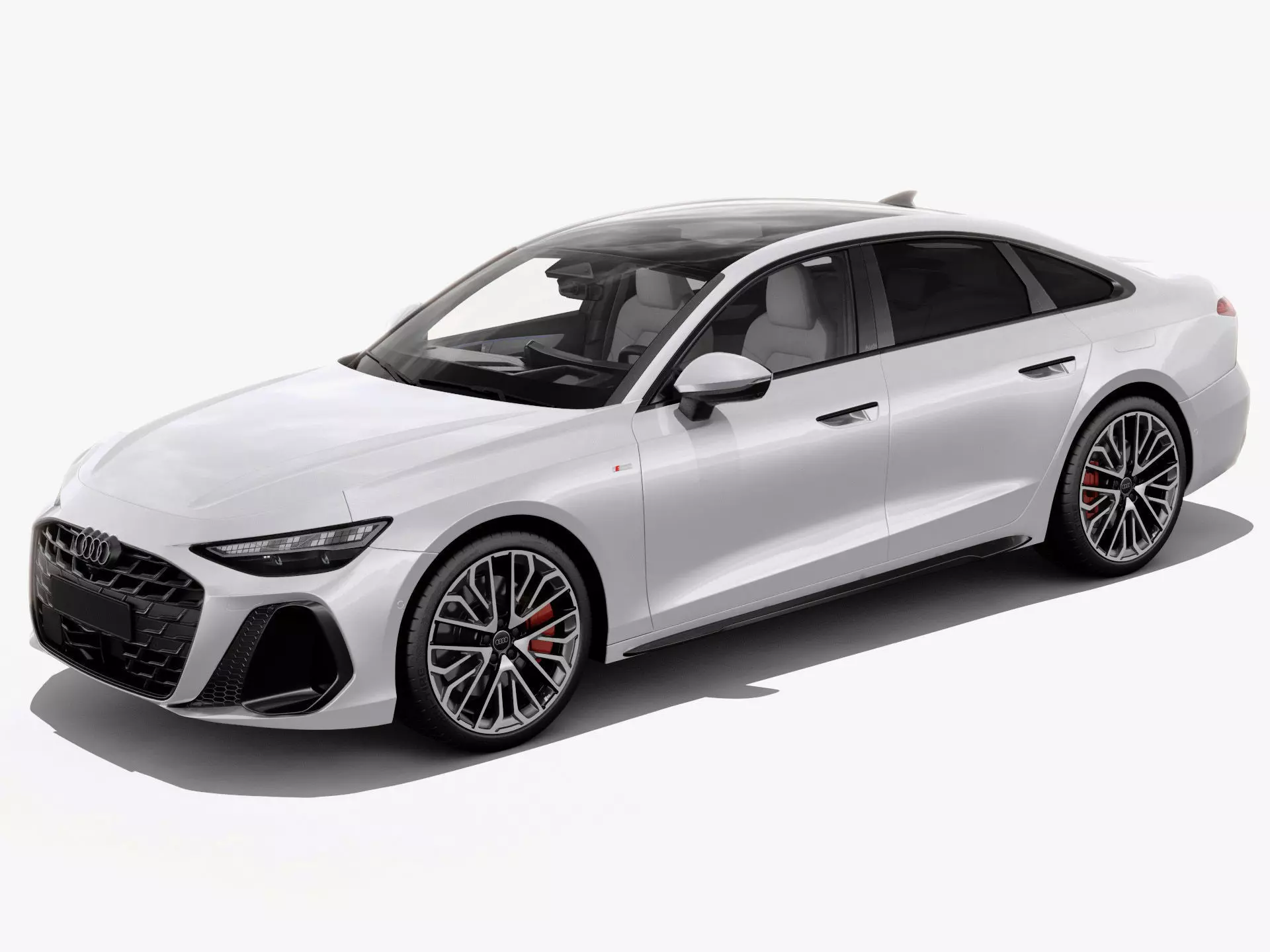 Audi A6 Sedan 2026 with interior 3D model