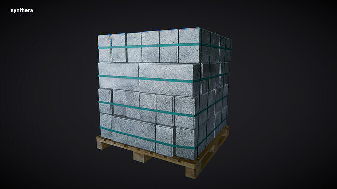 Pallet Block 01 3D model